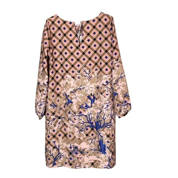 NWT Anthropologie Ottod'Ame Mara Tunic Dress Rose Gold/Navy Lng Sleeve Sz 8 Flaw - Picture 5 of 12